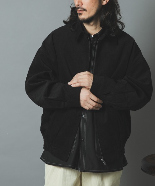ITEMS URBANRESEARCH(アイテムズ アーバンリサーチ)の「プレミアムコーデュロイドリズラージャケット(ブルゾン・メンズ・ブラック/ネイビー/ブラウン/アイボリー・MEDIUM/LARGE)」の15枚目の写真