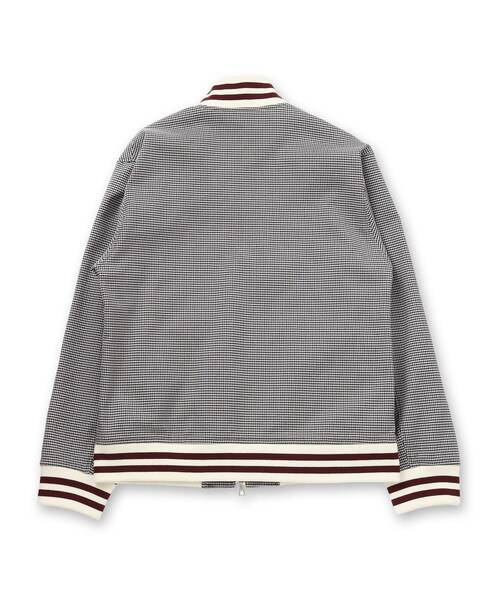 DRESSTERIOR（ドレステリア）の「ハウンドトゥース ハイネックリブジャケット（ブルゾン・メンズ・ブラウン系その他2・92/91/90）」の5枚目の写真