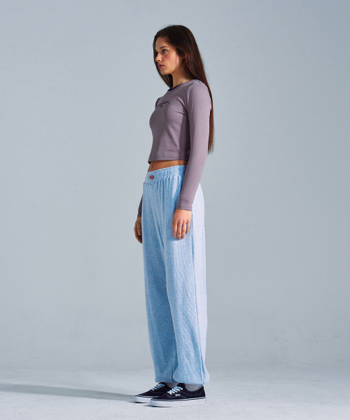 MENASOO（ミナス）の「MNS x American apparel 261 Crop Long-Sleeves_Violet（Tシャツ/カットソー・レディース・バイオレット・SMALL/MEDIUM）」の3枚目の写真