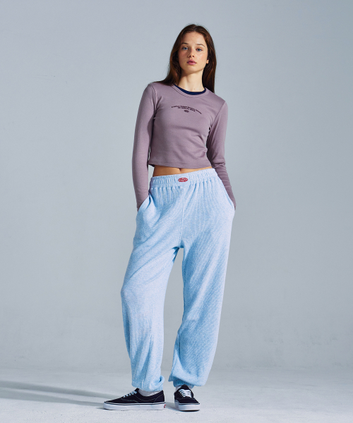 MENASOO（ミナス）の「MNS x American apparel 261 Crop Long-Sleeves_Violet（Tシャツ/カットソー・レディース・バイオレット・SMALL/MEDIUM）」の5枚目の写真