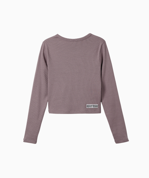 MENASOO（ミナス）の「MNS x American apparel 261 Crop Long-Sleeves_Violet（Tシャツ/カットソー・レディース・バイオレット・SMALL/MEDIUM）」の15枚目の写真