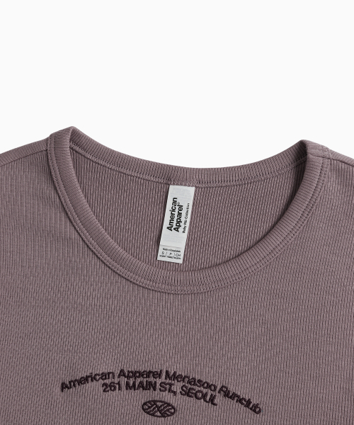 MENASOO（ミナス）の「MNS x American apparel 261 Crop Long-Sleeves_Violet（Tシャツ/カットソー・レディース・バイオレット・SMALL/MEDIUM）」の16枚目の写真