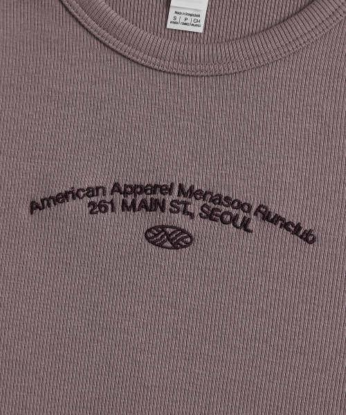 MENASOO（ミナス）の「MNS x American apparel 261 Crop Long-Sleeves_Violet（Tシャツ/カットソー・レディース・バイオレット・SMALL/MEDIUM）」の17枚目の写真