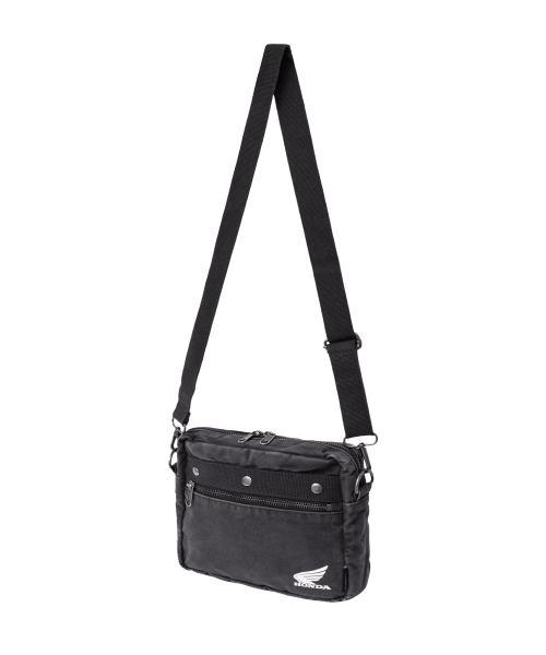 PHYPS MOTORCYCLE（フィップスモーターサイクル）の「Washed Field Mini Cross Bag Charcoal（メッセンジャーバッグ・レディース・その他・FREE）」の3枚目の写真