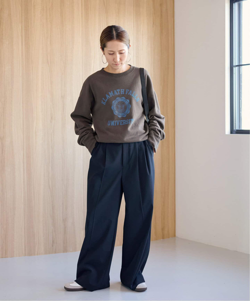 FRAMeWORK（フレームワーク）の「≪WEB限定 / ≫プリントスウェット（Tシャツ/カットソー・レディース・ベージュ/チャコールグレー・FREE）」の17枚目の写真
