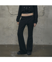 Napoleon Waist Slim Bootcut Pants (BLACK)