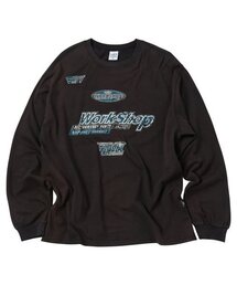 アスリットスプレーワッシュドロングスリーブブラック
