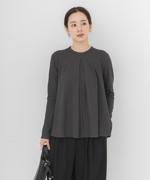 NEW BALANCE(ニューバランス)の「NEW BALANCE NB GREY フレアロングスリーブトップ(シャツ/ブラウス・レディース・オフホワイト/ブラック・MEDIUM)」の19枚目の写真