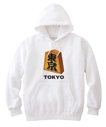 NIPOP(ニポップ) プルパーカー スウェット 裏毛 将棋 駒 和 イラスト プリント インバウンド お土産 トップス メンズ ユニセックス