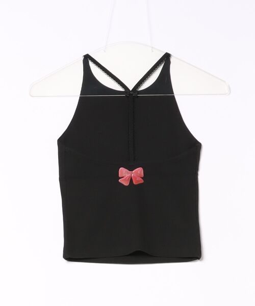 HIGHTIDEFRANKIE(ハイタイドフランキー)の「HIGHTIDEFRANKIE/ハイタイドフランキー/Ribbon Cube Halter Top(その他トップス・レディース・ホワイト/ブラック・F)」の3枚目の写真