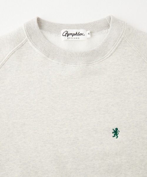 GYMPHLEX（ジムフレックス）の「[GYMPHLEX/ジムフレックス] スイングスリーブ ワンポイントロゴ刺繍 クルーネックスウェット（スウェット・レディース・ライトグレー/イエロー/チャコール/ネイビー/ブルー/アイボリー・14）」の9枚目の写真