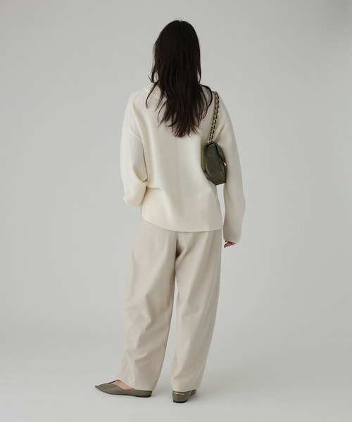 BABYLONE（バビロン）の「ツイル2WAYタックパンツ［手洗い可］（その他パンツ・レディース・ブラック/ライトベージュ/チャコール・36inch/38inch）」の17枚目の写真