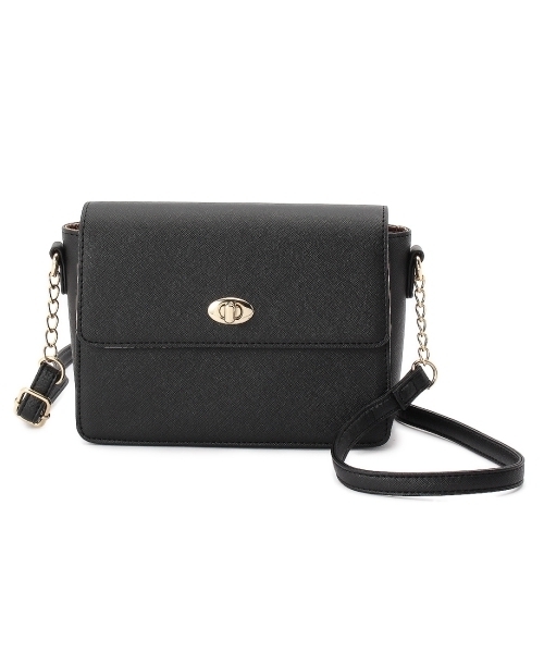 grove（グローブ）の「フラップチェーンミニショルダーバッグ（ショルダーバッグ・レディース・ホワイト/ブルー/ブラック/グリーン/イエロー/ブルー系1・00）」の2枚目の写真