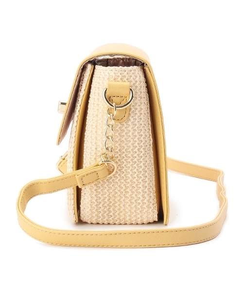 grove（グローブ）の「フラップチェーンミニショルダーバッグ（ショルダーバッグ・レディース・ホワイト/ブルー/ブラック/グリーン/イエロー/ブルー系1・00）」の7枚目の写真