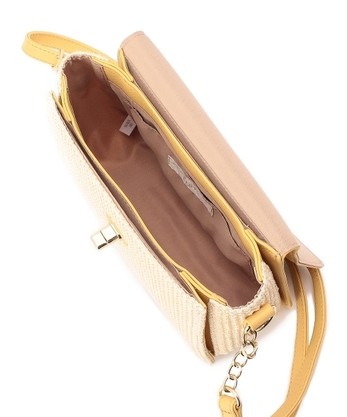 grove（グローブ）の「フラップチェーンミニショルダーバッグ（ショルダーバッグ・レディース・ホワイト/ブルー/ブラック/グリーン/イエロー/ブルー系1・00）」の9枚目の写真