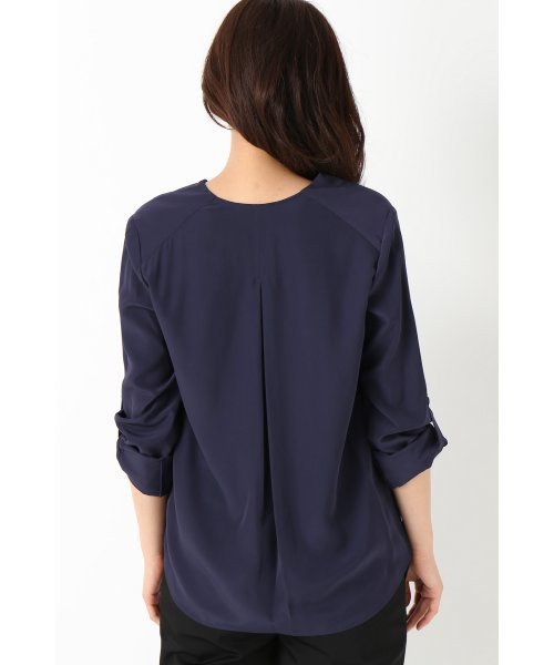 FIGARO Paris(フィガロパリ)の「カシュクール ミリタリーブラウス◆(シャツ/ブラウス・レディース・ネイビー/ホワイト/キャメル・36/38)」の8枚目の写真