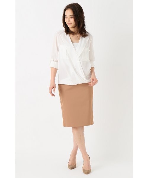 FIGARO Paris(フィガロパリ)の「カシュクール ミリタリーブラウス◆(シャツ/ブラウス・レディース・ネイビー/ホワイト/キャメル・36/38)」の22枚目の写真