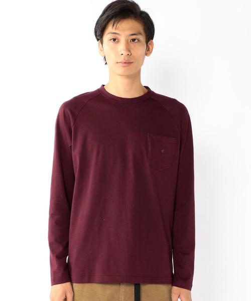 coen(コーエン)の「GIZAラグランロングスリーブカットソー(Tシャツ/カットソー・メンズ・ワインレッド/ダークグリーン/ネイビー/ホワイト・LARGE/X-LARGE/SMALL/MEDIUM)」の21枚目の写真