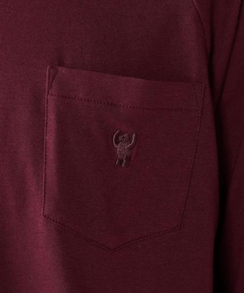 coen(コーエン)の「GIZAラグランロングスリーブカットソー(Tシャツ/カットソー・メンズ・ワインレッド/ダークグリーン/ネイビー/ホワイト・LARGE/X-LARGE/SMALL/MEDIUM)」の18枚目の写真