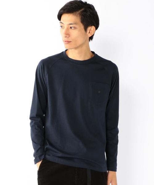 coen(コーエン)の「GIZAラグランロングスリーブカットソー(Tシャツ/カットソー・メンズ・ワインレッド/ダークグリーン/ネイビー/ホワイト・LARGE/X-LARGE/SMALL/MEDIUM)」の7枚目の写真