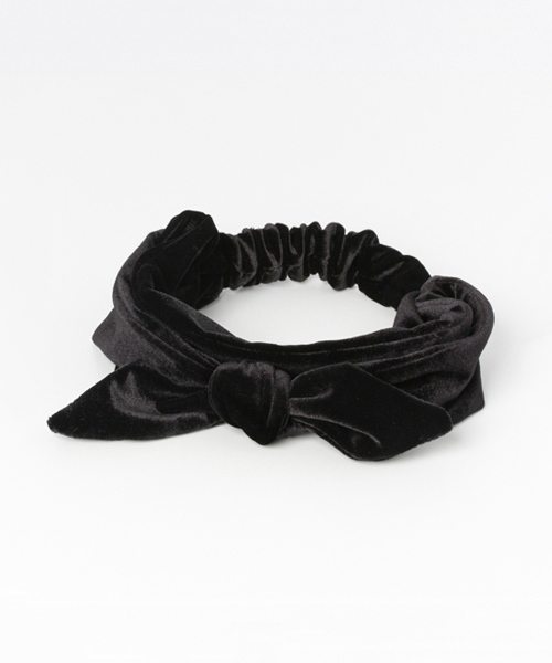 URBAN RESEARCH Sonny Label(アーバンリサーチサニーレーベル)の「2WAYベロアターバン∴(その他ヘアアクセサリー・レディース・ブラック/ボルドー/ネイビー・ONE)」の2枚目の写真