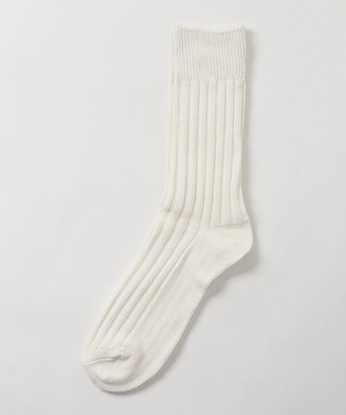 LAKOLE(ラコレ)の「【抗菌防臭】リブソックス / LAKOLE(ソックス/靴下・メンズ・ナチュラル/ブラック/ホワイト/グレー・M/L)」の10枚目の写真
