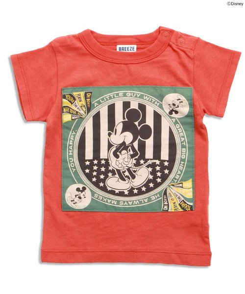 BREEZE（ブリーズ）の「Disney（ディズニー）ミッキーバンダナTシャツ（Tシャツ/カットソー・キッズ・ネイビー/グレー/オレンジ・110/130/80/90/120/100/140/95）」の3枚目の写真