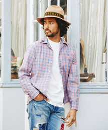 HYSTERIC GLAMOUR | HARD HABIT刺繍 長袖オープンカラーSH(シャツ/ブラウス)