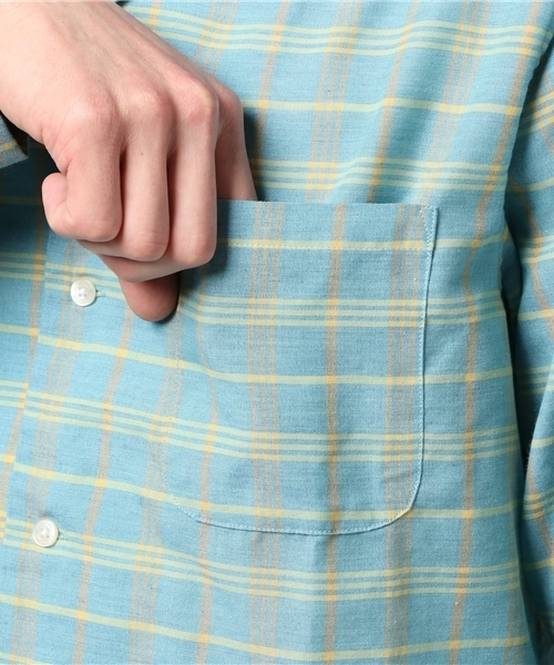 HYSTERIC GLAMOUR(ヒステリックグラマー)の「HARD HABIT刺繍 長袖オープンカラーSH(シャツ/ブラウス・メンズ・ブルー系その他/ピンク系その他/ブラック系その他・MEDIUM/LARGE/SMALL)」の15枚目の写真