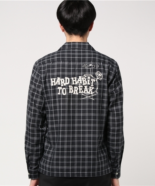 HYSTERIC GLAMOUR(ヒステリックグラマー)の「HARD HABIT刺繍 長袖オープンカラーSH(シャツ/ブラウス・メンズ・ブルー系その他/ピンク系その他/ブラック系その他・MEDIUM/LARGE/SMALL)」の19枚目の写真
