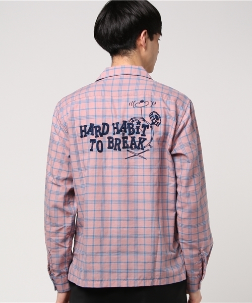 HYSTERIC GLAMOUR(ヒステリックグラマー)の「HARD HABIT刺繍 長袖オープンカラーSH(シャツ/ブラウス・メンズ・ブルー系その他/ピンク系その他/ブラック系その他・MEDIUM/LARGE/SMALL)」の20枚目の写真