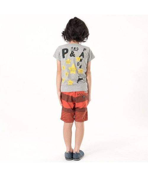 BREEZE(ブリーズ)の「2TONEパンダTシャツ(Tシャツ/カットソー・キッズ・グレー/ブラック/キナリ・100/120/140/80/90/95/130/110)」の5枚目の写真