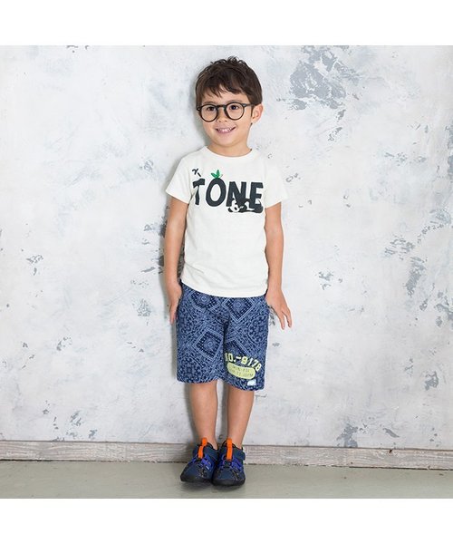 BREEZE(ブリーズ)の「2TONEパンダTシャツ(Tシャツ/カットソー・キッズ・グレー/ブラック/キナリ・100/120/140/80/90/95/130/110)」の6枚目の写真