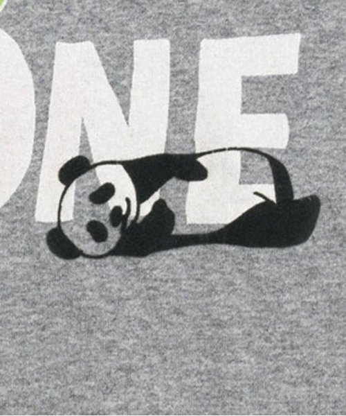 BREEZE(ブリーズ)の「2TONEパンダTシャツ(Tシャツ/カットソー・キッズ・グレー/ブラック/キナリ・100/120/140/80/90/95/130/110)」の14枚目の写真