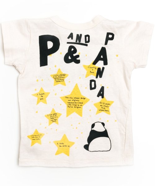 BREEZE(ブリーズ)の「2TONEパンダTシャツ(Tシャツ/カットソー・キッズ・グレー/ブラック/キナリ・100/120/140/80/90/95/130/110)」の9枚目の写真