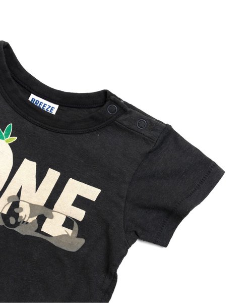 BREEZE(ブリーズ)の「2TONEパンダTシャツ(Tシャツ/カットソー・キッズ・グレー/ブラック/キナリ・100/120/140/80/90/95/130/110)」の11枚目の写真