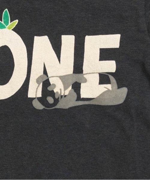 BREEZE(ブリーズ)の「2TONEパンダTシャツ(Tシャツ/カットソー・キッズ・グレー/ブラック/キナリ・100/120/140/80/90/95/130/110)」の13枚目の写真