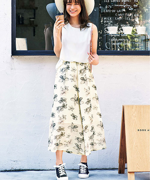 GeeRA（ジーラ）の「セットアップ風オールインワン（つなぎ/オールインワン・レディース・ブラック系その他/ピンクベージュ/ブラック×ホワイト/ホワイト・SMALL/MEDIUM/X-LARGE/LARGE）」の2枚目の写真