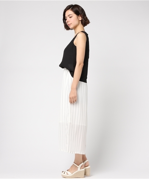 GeeRA（ジーラ）の「セットアップ風オールインワン（つなぎ/オールインワン・レディース・ブラック系その他/ピンクベージュ/ブラック×ホワイト/ホワイト・SMALL/MEDIUM/X-LARGE/LARGE）」の6枚目の写真