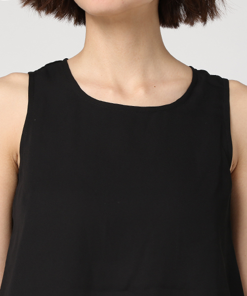 GeeRA（ジーラ）の「セットアップ風オールインワン（つなぎ/オールインワン・レディース・ブラック系その他/ピンクベージュ/ブラック×ホワイト/ホワイト・SMALL/MEDIUM/X-LARGE/LARGE）」の8枚目の写真