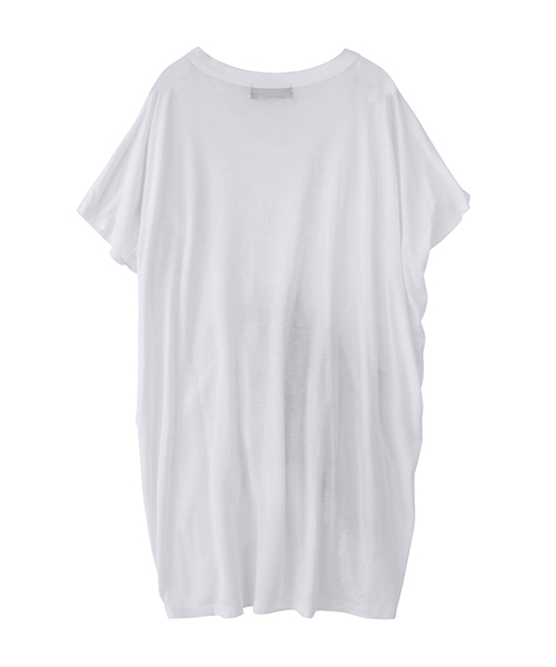 ★チョコ★ zucca ズッカ チュールジャージィー カットソー Tシャツ ZUCCa（ズッカ）の「チュールジャージィー（Tシャツ/カットソー）」 - WEAR
