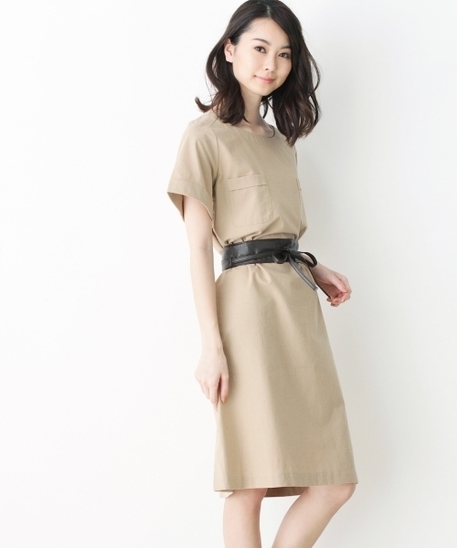 Grove グローブ の サッシュベルト付きポケットワンピース ワンピース Wear
