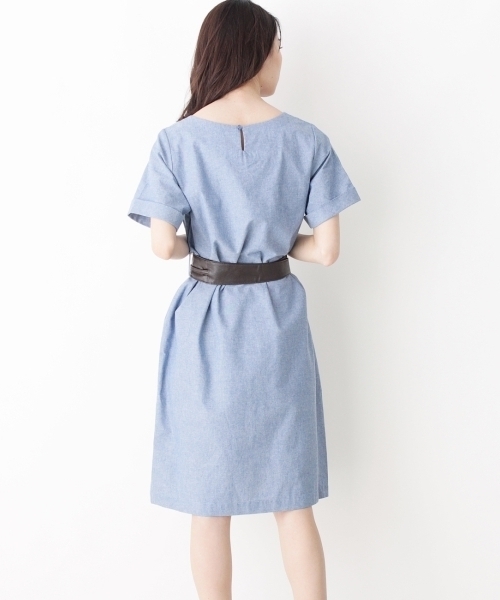 grove(グローブ)の「◆サッシュベルト付きポケットワンピース(ワンピース・レディース・ベージュ/ブルー/グリーン・03/02)」の6枚目の写真