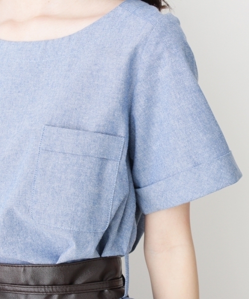 grove(グローブ)の「◆サッシュベルト付きポケットワンピース(ワンピース・レディース・ベージュ/ブルー/グリーン・03/02)」の8枚目の写真