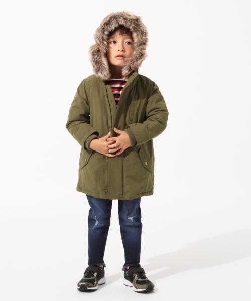 GLOBAL WORK（グローバルワーク）の「【キッズ】ハッスイモッズコート 17/760159（モッズコート・キッズ・カーキ/グリーン系その他/キャメル/グレー/ネイビー・SMALL/MEDIUM/LARGE/X-LARGE/XX-LARGE）」の7枚目の写真