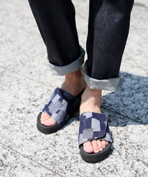 GLOBAL WORK（グローバルワーク）の「フラットラップサンダル/762821 （サンダル・メンズ・ベージュ/ネイビー/その他/ブラック/ホワイト・LARGE/MEDIUM）」の4枚目の写真