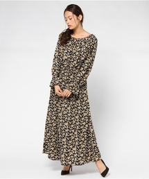 MERLOT | 小花柄ギャザーネックワンピース1241(ワンピース)