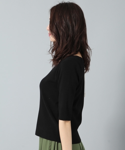 Andemiu（アンデミュウ）の「アクセツキソウバリ５Sプルオーバー768011（ニット/セーター・レディース・グレー/オフホワイト/ブラック・FREE）」の16枚目の写真