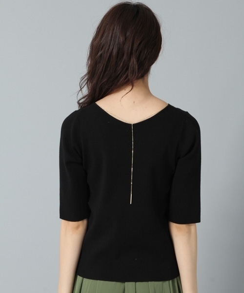 Andemiu（アンデミュウ）の「アクセツキソウバリ５Sプルオーバー768011（ニット/セーター・レディース・グレー/オフホワイト/ブラック・FREE）」の17枚目の写真