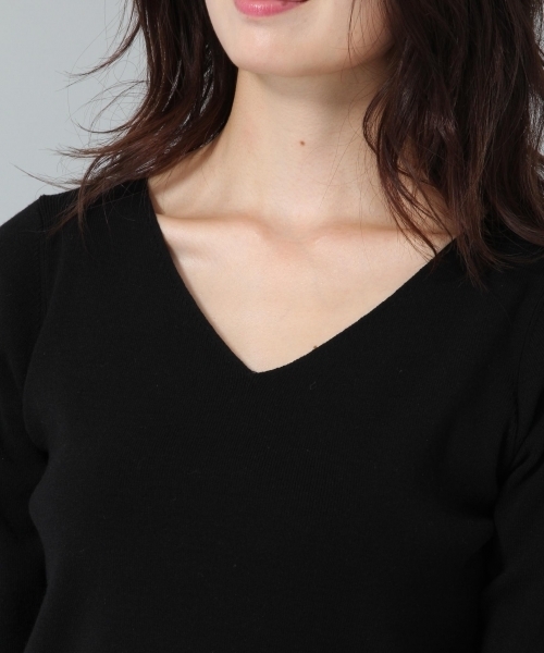 Andemiu（アンデミュウ）の「アクセツキソウバリ５Sプルオーバー768011（ニット/セーター・レディース・グレー/オフホワイト/ブラック・FREE）」の19枚目の写真